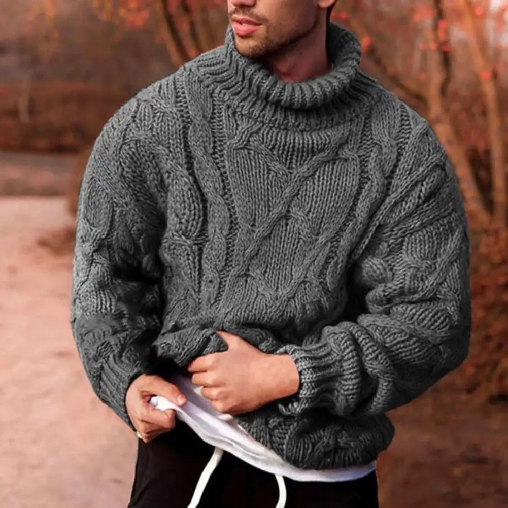 Strickpullover mit geflochtenem Zopf für Herren - Jenson