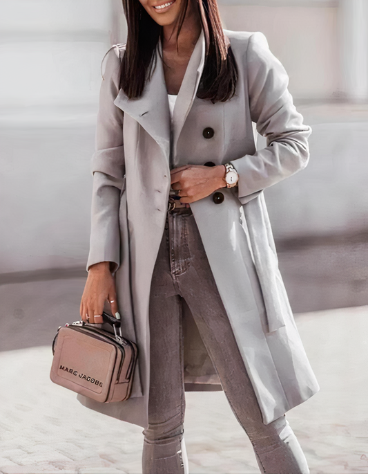 Schicker Trenchcoat mit Gürtel - Simone